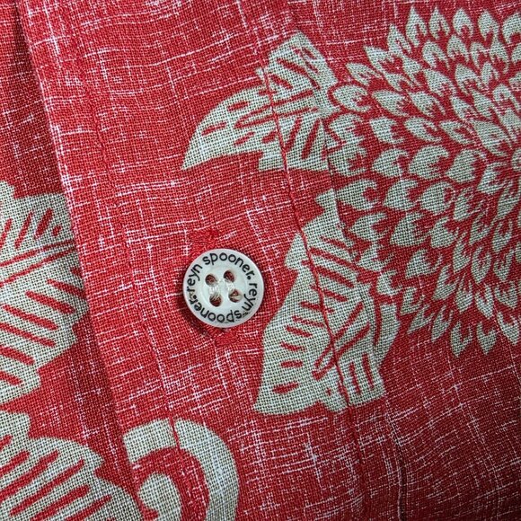 Reyn Spooner Kloth Mens Size XL Red Floral Button Front Shirt Aloha Hawaiian - Picture 4 of 9